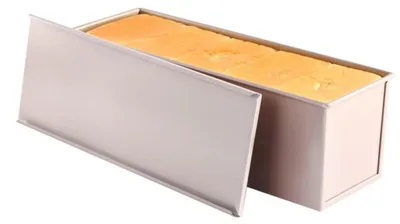 Productafbeelding van Bakvorm met deksel, 1200 gram deegcapaciteit, staal, antiaanbaklaag, 38 cm