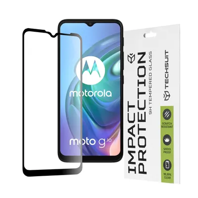 Zdjęcie produktu dla Techsuit 111D Cover Glass Szkło Motorola Moto G10 G20 G30 E7 G9 - czarne
