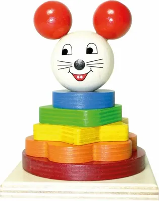 Produktbild von Hess-Holzspielzeug Stapelturm Maus