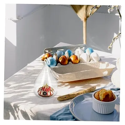 Produktbild von Glasabdeckung für Lebensmittel im Haushalt aus strapazierfähigem und kältebeständigem Material für Desserts und Snacks bei Feiern