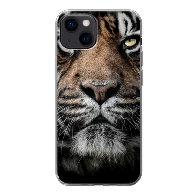 Produktbild von MuchoWow® Handyhülle Schutzhülle Hülle für iPhone 13 mini Tiger - Nahaufnahme - Tier Silikon Softcase Handy Hülle - Softcase