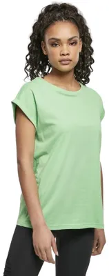 Produktbild von Urban Classics - T-Shirt Überschnittene Schulter für Damen TN574 (3XL) (Geistergrün)