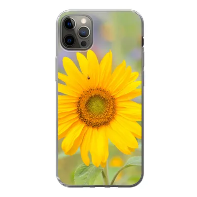 Produktbild von MuchoWow® Handyhülle Schutzhülle Hülle für iPhone 12 Pro Max Blumen - Sonnenblume - Gelb Silikon Softcase Handy Hülle - Hartschale