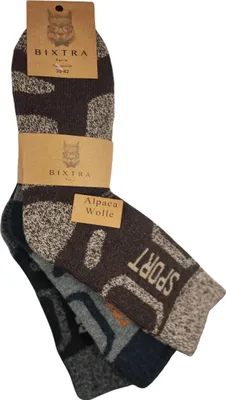Obrázek produktu pro 3 páry ponožek z alpaky vlněné ponožky pánské zimní ponožky, mix4/39-42