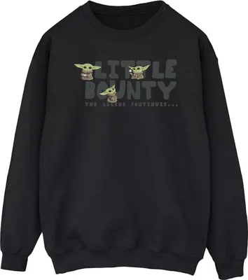 Produktbild von Star Wars The Mandalorian - "Little Bounty Hunter" Sweatshirt für Herren BI46621 (L) (Schwarz)