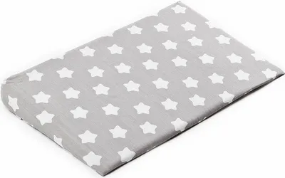 Produktbild von Bezug für Babykopfkissen - Keil Sensillo 59x37 cm Sterne grau
