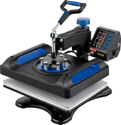 Produktbild von VEVOR Wärmepresse Maschine 12x15 Zoll Digital Sublimation T-Shirt Vinyl Transfer Drucker Transferpresse Hochdruck Hitzepresse Blau