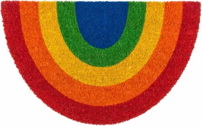 Produktbild von Fußmatte, Pride, halbrund, ca60x40cm, mit Headercard zum Aufhängen