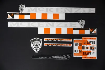 Produktbild von Fahrrad Nachbildung Satz Aufkleber Rahmen Schriftzug Sticker MCKENZIE