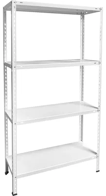 Metallregal, mehrfarbig, 75 x 30 x 150 cm, 4 Böden
