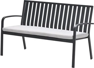 Produktbild von Garden Impressions Bruno Parkbank - Aluminium - carbon black - valley sand