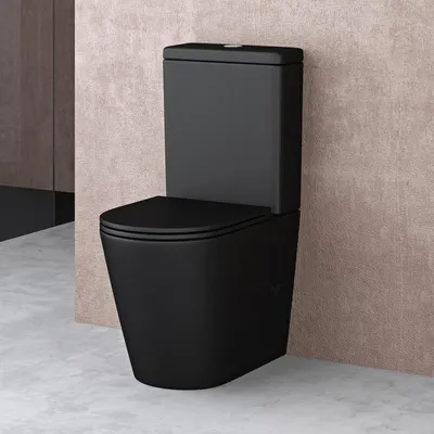 Image de doporro WC design Stand108T avec système d'abaissement automatique Softclose 36 x 63 x 82 cm Anthracite