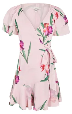 Image de Ted Baker - Robe portefeuille pour femme GT13563 (40 DE) (rose)