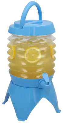Produktbild von Gerimport Getranke-/Wasserspender - blau - klappbar - 3,5 ltr - Kunststoff