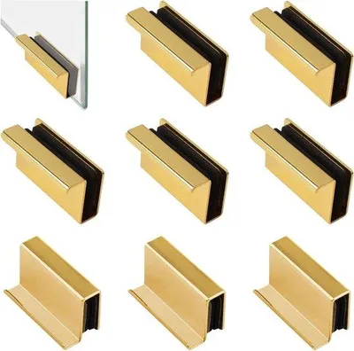 Produktbild von Glaskastenöffner - Verborgene Griffstangen - Glaseingänge öffnen - 8 Stück - Gold