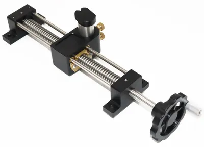 Produktbild von ENJOYWOOD Werkbankspanner 165mm Parallelspanner aus Aluminium mit Doppel-Führungsschiene Sternradgriff für Holzbearbeitung Schwarz