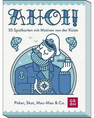 Produktbild von Ahoi! 55 Spielkarten mit Motiven von der Küste