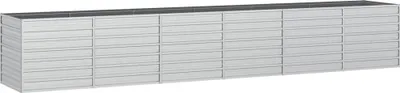 Immagine prodotto di Letto da giardino rialzato 480x80x77 cm Acciaio zincato Argento