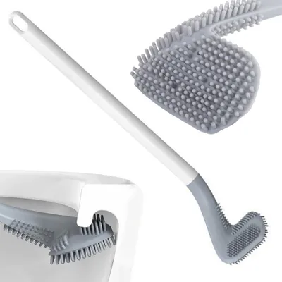 Produktbild von Silikon-Toilettenbürste, hygienischer Toilettenhaken