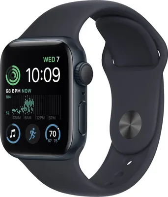 Obrázok produktu pre Apple Watch SE (2. generácia) 44 mm (A2723) Polnočný športový náramok Midnight GPS Neu
