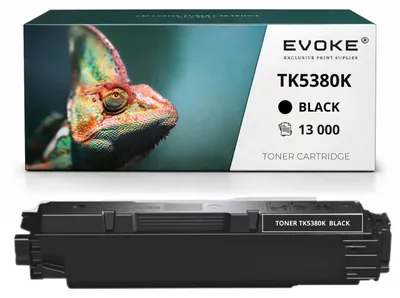 Obrázok produktu pre Evoke tonériová kazeta kompatibilná s tlačiarňou Kyocera TK5380 K 1T02Z00NL0, čierna, výtlačnosť 13 000 strán, kompatibilná s modelmi ECOSYS MA4000cifx a MA4000cix