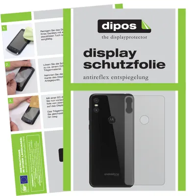 Produktbild von 6x Schutzfolie für Motorola One Rückseite matt Displayschutzfolie Folie Display