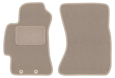 Image de Tapis avant en moquette pour Subaru Outback III 2003-2009 (break/berline) – 2 pièces, beiges, sur mesure – Wielganizator LUX
