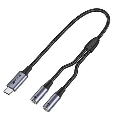 Immagine prodotto di Adattatore Ugreen per cuffie -C -USB - con 2x mini-jack 3,5 mm nero (CM445)