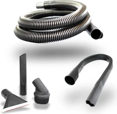 Obrázek produktu pro MisterVac kompatibilní s / náhradní sadou hadic (cca 2 metry) + flex hubice (cca 64 cm) + štěrbinová hubice + hubice na čalounění + kartáč na nábytek Miele ##MODELL_name