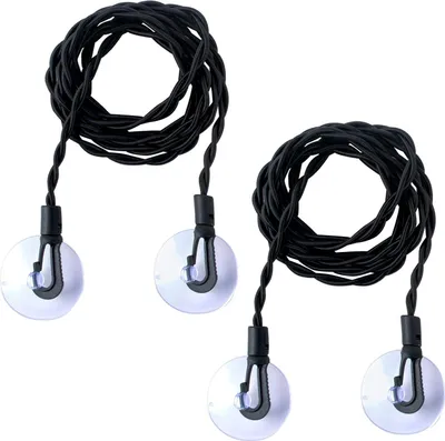 Produktbild von Reise-Wäschleine mit Haken und Saugglocke, 2-teilig, für Camping