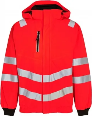 Produktbild von F. Engel Safety Pilotjacke, Rot/Schwarz, Gr. S