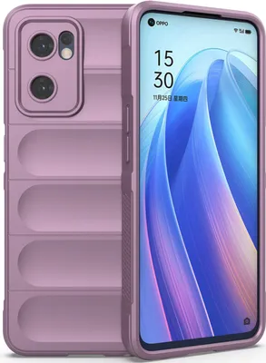 Produktbild von OPPO Reno7 5G Hülle, Weich TPU Silikon Stossfest Anti-rutsch Schutzhülle für OPPO Reno7 5G Lila
