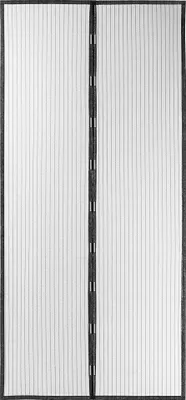 Image de Moustiquaire pour porte-fenêtre - Porte simple - Fermeture magnétique - 100 % polyester - 210 x 100 cm