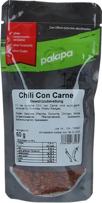 Produktbild von PALAPA Chili con Carne Gewürz 60g