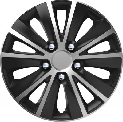 Produktbild von VERSACO | Radkappen Radzierblenden Rapide Silber und Schwarz 14" 4tlg, Radabdeckung, Zierblenden, Zierkappen, Radblenden, Felgen
