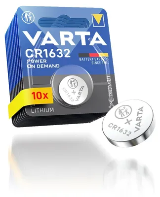 Produktbild von VARTA Batterien Knopfzellen CR1632, 10 Stück, Power on Demand, Lithium, 3V, sich