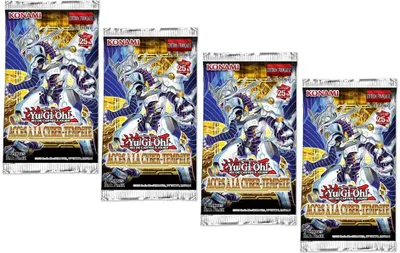 Image de Yu-Gi-Oh!, lot de 4 boosters de cartes Cyberstorm Access, multicolores