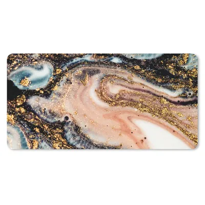 Produktbild von MuchoWow® Mauspad Mousepad Marmoroptik - Gold - Schwarz - Glitzer - Chic 60x30 cm - Mousepads - Maus Mat - Pad - Mausunterlage - Nachhaltig