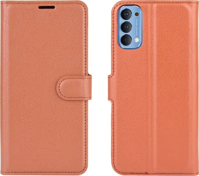 Produktbild von Mobigear Classic  OPPO Reno 4 Hülle Klapphülle Geldbörse - Braun