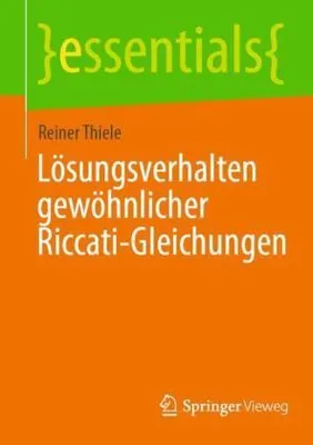Obrázok produktu pre Lösungsverhalten gewöhnlicher Riccati-Gleichungen