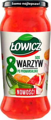Obrázek produktu pro Sos Łowicz 8 warzyw z prowansalskimi ziołami 500 g