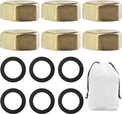 Obrázek produktu pro Sada gumových podložek – s mosaznými koncovkami – 1/2 palce – úložný sáček