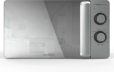 Zdjęcie produktu dla Cecotec Proclean 3160 Flatbed Mirror, Blat, Mikrofalówka grill, 20 l, 700 W, Obrotowy, Szary