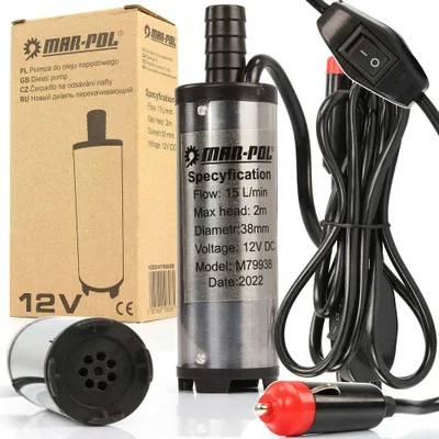 Obrázek produktu pro MAR-POL Mini ponorné čerpadlo na naftu 12V, 15 l/min, 38 mm M79938