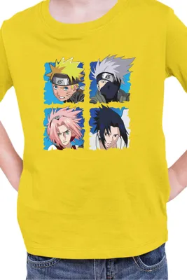 Obrázok produktu pre Detské tričko Kid Naruto Team 7 03, 12-13 Rok - 152 / žltá