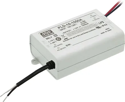 Produktbild von MEANWELL PLD-16-1050B, Installationsnetzteil, 16W 12-16V 1050mA CC
