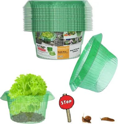 Produktbild von 20 Stk Schneckenschutzring Set Schneckenschutz Pflanzenkragen