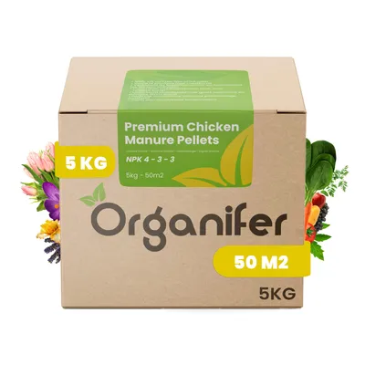 Produktbild von Hühnermist Pellets (5 kg für 50 m2) - Organifer