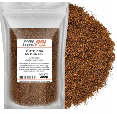 Zdjęcie produktu dla PRZYPRAWA DO MIĘS BBQ 200g Aromatyczna mieszanka Barbecue do grilla Kol-Pol