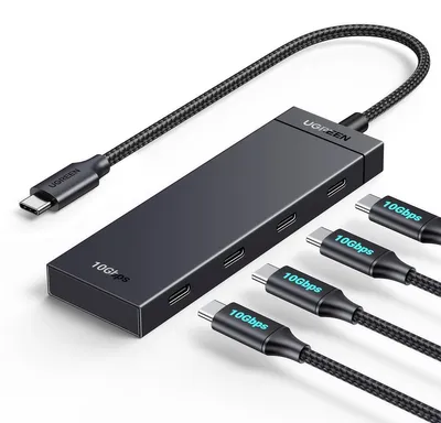 Produktbild von USB-C to USB-C Hub – 3.2 – 4 Ports – 30 cm – Black